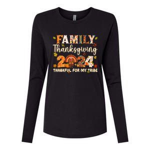 Family Thanksgiving 2024 Thanksgiving Crew Matching Group Womens Cotton Relaxed Long Sleeve T-Shirt