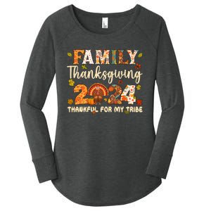 Family Thanksgiving 2024 Thanksgiving Crew Matching Group Women's Perfect Tri Tunic Long Sleeve Shirt