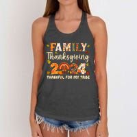 Family Thanksgiving 2024 Thanksgiving Crew Matching Group Women's Knotted Racerback Tank