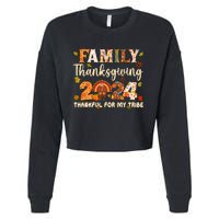 Family Thanksgiving 2024 Thanksgiving Crew Matching Group Cropped Pullover Crew