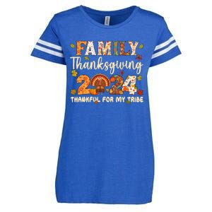 Family Thanksgiving 2024 Thanksgiving Crew Matching Group Enza Ladies Jersey Football T-Shirt