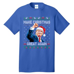 Funny Trump 2024 Make Christmas Great Again Ugly Christmas Gift Tall T-Shirt