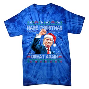 Funny Trump 2024 Make Christmas Great Again Ugly Christmas Gift Tie-Dye T-Shirt