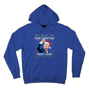 Funny Trump 2024 Make Christmas Great Again Ugly Christmas Gift Tall Hoodie