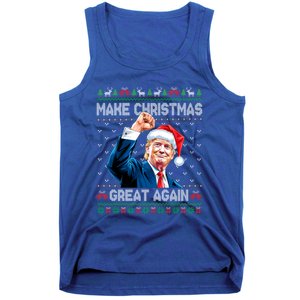 Funny Trump 2024 Make Christmas Great Again Ugly Christmas Gift Tank Top