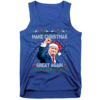 Funny Trump 2024 Make Christmas Great Again Ugly Christmas Gift Tank Top