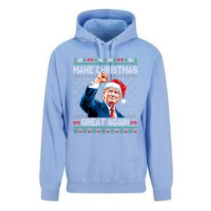 Funny Trump 2024 Make Christmas Great Again Ugly Christmas Gift Unisex Surf Hoodie