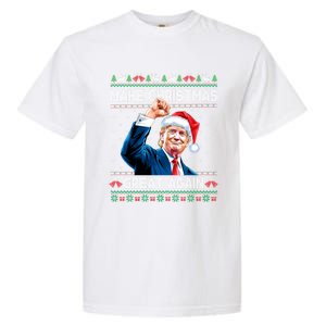 Funny Trump 2024 Make Christmas Great Again Ugly Christmas Gift Garment-Dyed Heavyweight T-Shirt