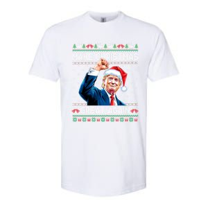 Funny Trump 2024 Make Christmas Great Again Ugly Christmas Gift Softstyle CVC T-Shirt