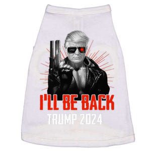 Funny Trump 2024 45 47 Trumpinator ILl Be Back Save America Doggie Tank