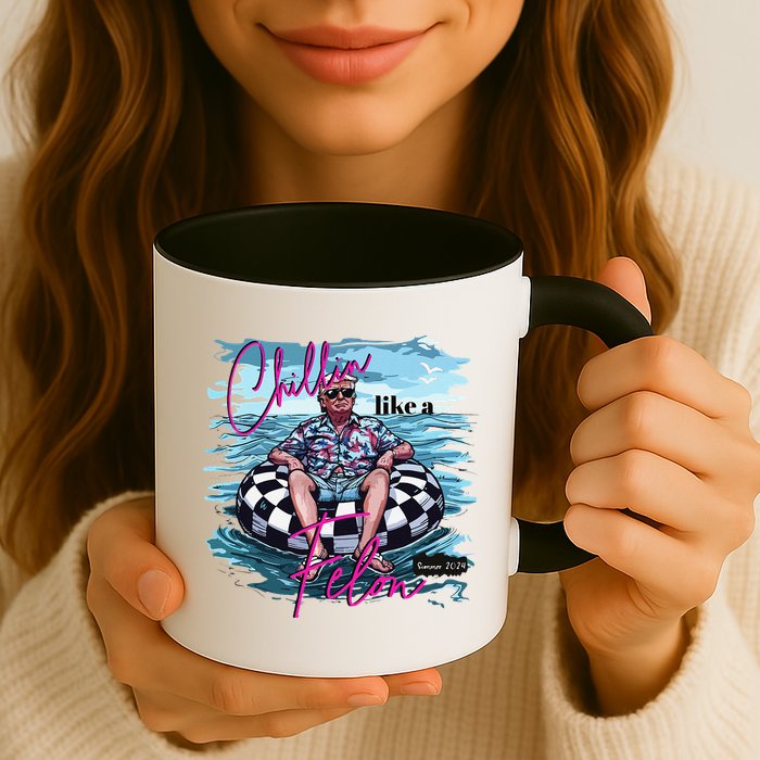 Funny Trump 2024 Chilling Like A Felon Summer 2024 Mug