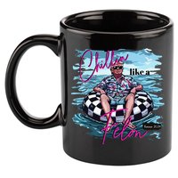 Funny Trump 2024 Chilling Like A Felon Summer 2024 11oz C Handle Ceramic Mug