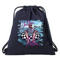 Funny Trump 2024 Chilling Like A Felon Summer 2024 Drawstring Bag