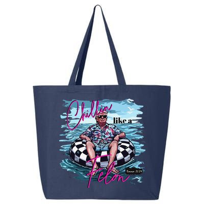 Funny Trump 2024 Chilling Like A Felon Summer 2024 25L Jumbo Tote