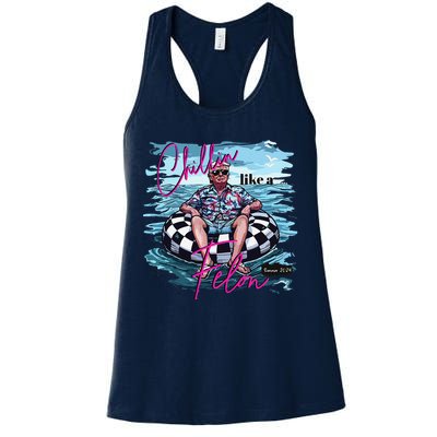 Funny Trump 2024 Chilling Like A Felon Summer 2024 Womens Tank Top