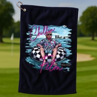 Funny Trump 2024 Chilling Like A Felon Summer 2024 Golf Towel