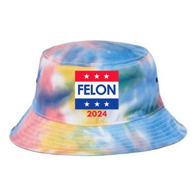 Felon Trump 2024 Vote Funny Presidential Tie Dye Newport Bucket Hat