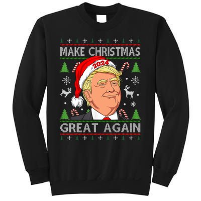 Funny Trump 2024 Make Christmas Great Again Ugly Sweatshirt