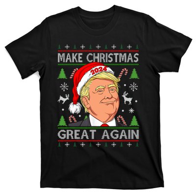 Funny Trump 2024 Make Christmas Great Again Ugly T-Shirt