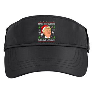 Funny Trump 2024 Make Christmas Great Again Ugly Adult Drive Performance Visor