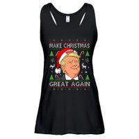 Funny Trump 2024 Make Christmas Great Again Ugly Ladies Essential Flowy Tank