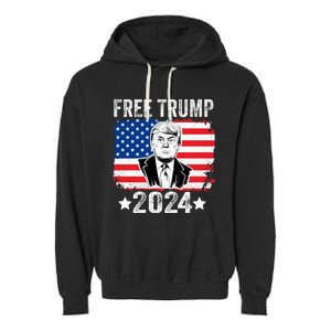 FREE TRUMP 2024 Garment-Dyed Fleece Hoodie