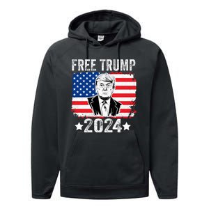 FREE TRUMP 2024 Performance Fleece Hoodie