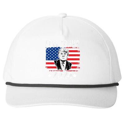 FREE TRUMP 2024 Snapback Five-Panel Rope Hat