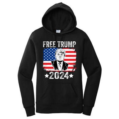 FREE TRUMP 2024 Women's Pullover Hoodie