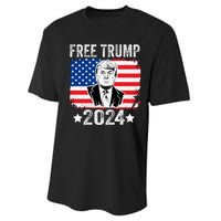 FREE TRUMP 2024 Performance Sprint T-Shirt