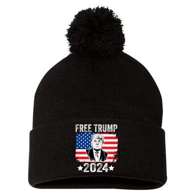 FREE TRUMP 2024 Pom Pom 12in Knit Beanie