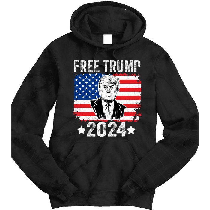 FREE TRUMP 2024 Tie Dye Hoodie