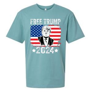 FREE TRUMP 2024 Sueded Cloud Jersey T-Shirt