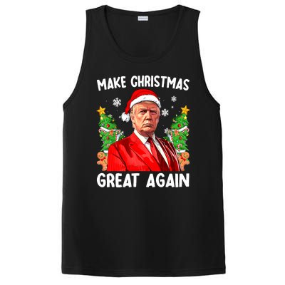 Funny Trump 2024 Make Christmas Great Again Funny Xmas Santa Gift PosiCharge Competitor Tank