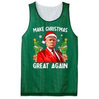 Funny Trump 2024 Make Christmas Great Again Funny Xmas Santa Gift Mesh Reversible Basketball Jersey Tank