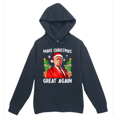 Funny Trump 2024 Make Christmas Great Again Funny Xmas Santa Gift Urban Pullover Hoodie