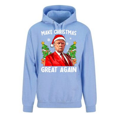 Funny Trump 2024 Make Christmas Great Again Funny Xmas Santa Gift Unisex Surf Hoodie