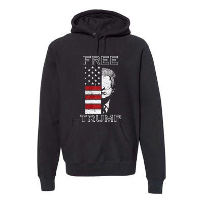 Free Trump 2024 Premium Hoodie