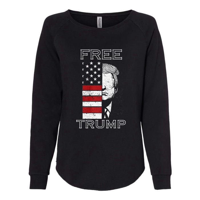 Free Trump 2024 Womens California Wash Sweatshirt