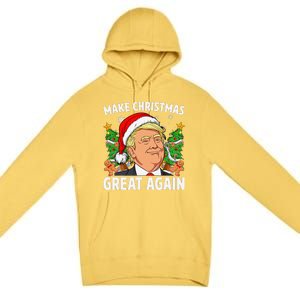 Funny Trump 2024 Make Christmas Great Again Premium Pullover Hoodie