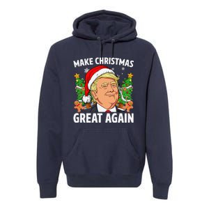 Funny Trump 2024 Make Christmas Great Again Premium Hoodie