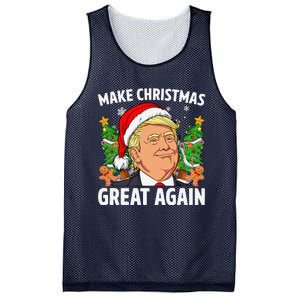 Funny Trump 2024 Make Christmas Great Again Mesh Reversible Basketball Jersey Tank