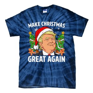 Funny Trump 2024 Make Christmas Great Again Tie-Dye T-Shirt