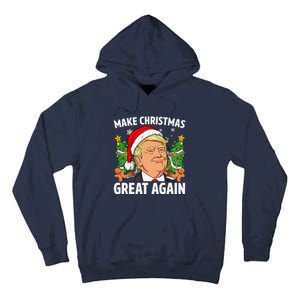 Funny Trump 2024 Make Christmas Great Again Tall Hoodie