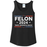 Felon Trump 2024 Take America Back Vintage Ladies Essential Tank