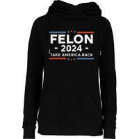 Felon Trump 2024 Take America Back Vintage Womens Funnel Neck Pullover Hood