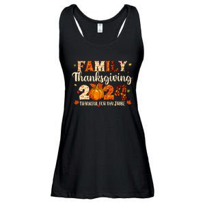 Family Thanksgiving 2024 Thankful For My Tribe Fall Autumn Ladies Essential Flowy Tank