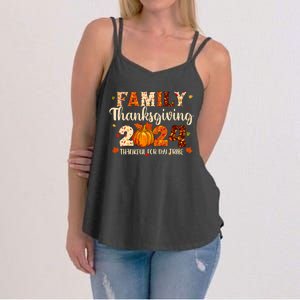 Family Thanksgiving 2024 Thankful For My Tribe Fall Autumn Women's Strappy Tank