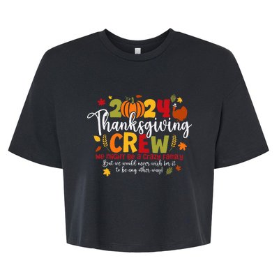 Family Thanksgiving 2024 Thanksgiving Crew Turkey Bella+Canvas Jersey Crop Tee