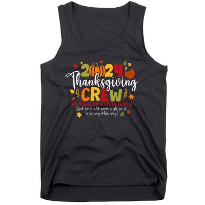 Family Thanksgiving 2024 Thanksgiving Crew Turkey Tank Top